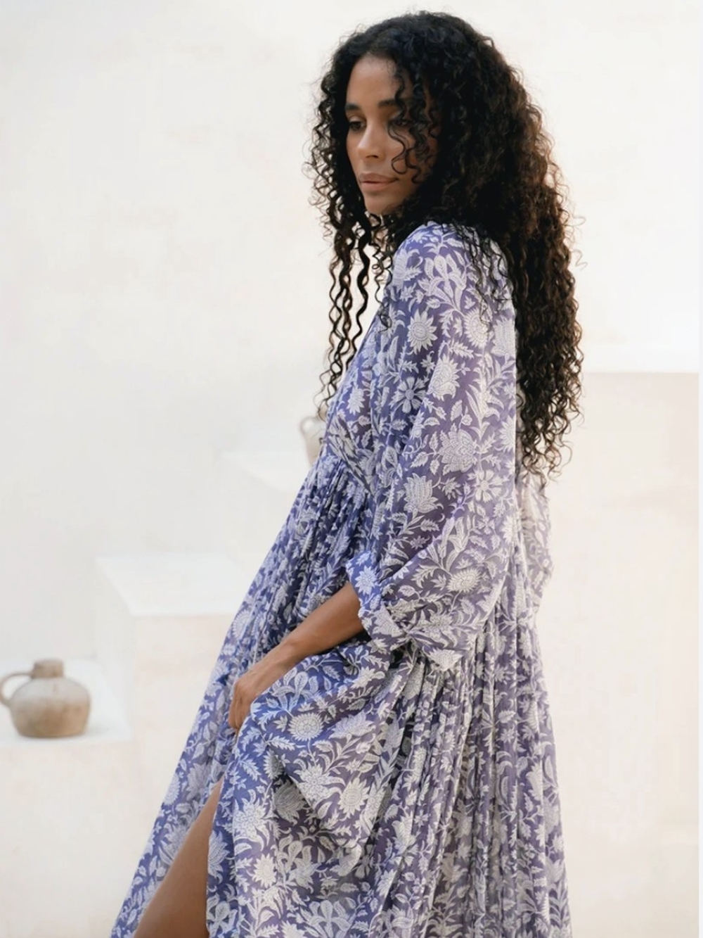 Daughters of India Sold Out BLUE IRIS Midi!!!! Brand New, With Pockets - Picture 3 of 7